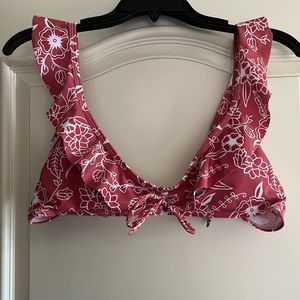 Red Size 6 Bikini Set